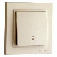 Выключатель проходной одноклавишный mono electric despina 102-170025-109